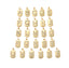 CZ Rectangular Letter Charm - Gold