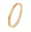 18K Gold Plated CZ Pyramid Cuff Bracelet