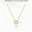 Small CZ Star of David Pendant Necklace - Gold or Silver