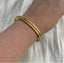 Men & Women 18K Gold Plated Inlaid Chain Bangle Bracelet.