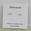 Bridesmaid Mini CZ Bow Stud Earrings - Silver