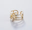 CZ Multi Row Open Ring