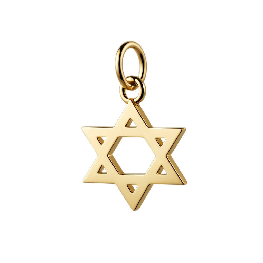 Star of David Charm - Gold
