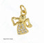 CZ Angel Charm - Gold