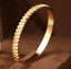 18K Gold Plated CZ Pyramid Cuff Bracelet