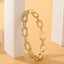 CZ Pave Link Eternity Hinged Bangle - 18K Gold Plated