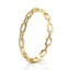 CZ Pave Link Eternity Hinged Bangle - 18K Gold Plated