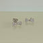 Bridesmaid Mini CZ Bow Stud Earrings - Silver