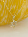 CZ Star of David Charm Necklace - Gold