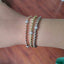 Tri-Tone Trio Stretch Bracelet Set - Gold, Rose Gold and Silver