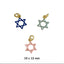 Enamel Jewish Star Necklace For Girls - Gold
