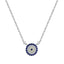 Small CZ Evil Eye Necklace - Gold or Silver