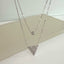 Double Chains Layering Necklace - Silver