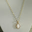 MOP Hamsa Pendant Necklace - Gold