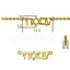 Am Yisrael Chai Bracelet - Gold