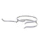 For Small Wrist 18k Gold Plated CZ Tail Shape Bangle Bracelet- Silver and Gold