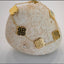 18k Gold Plated Both Sides Printed Four Leaf Clover Set (Necklace, Earrings and Bracelet).