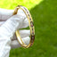 CZ Rainbow Bangle Bracelet - Gold