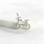 CZ Bicycle Charm - Gold or Silver