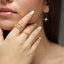Textured Curb Link Band Ring - Gold, Rose Gold or Silver