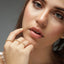 Micro Pave CZ Eternity Style Band - Gold or Silver