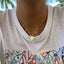 CZ Starburst Disc Necklace - Gold