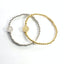 Stretch Beaded Initial Bracelet - Gold or Silver