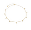 Multi Bezel CZ Drop Choker - Gold or Silver-Necklaces-Balara Jewelry