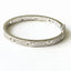 Fancy Pave CZ Evil Eye Bangle Bracelet - Gold and Silver