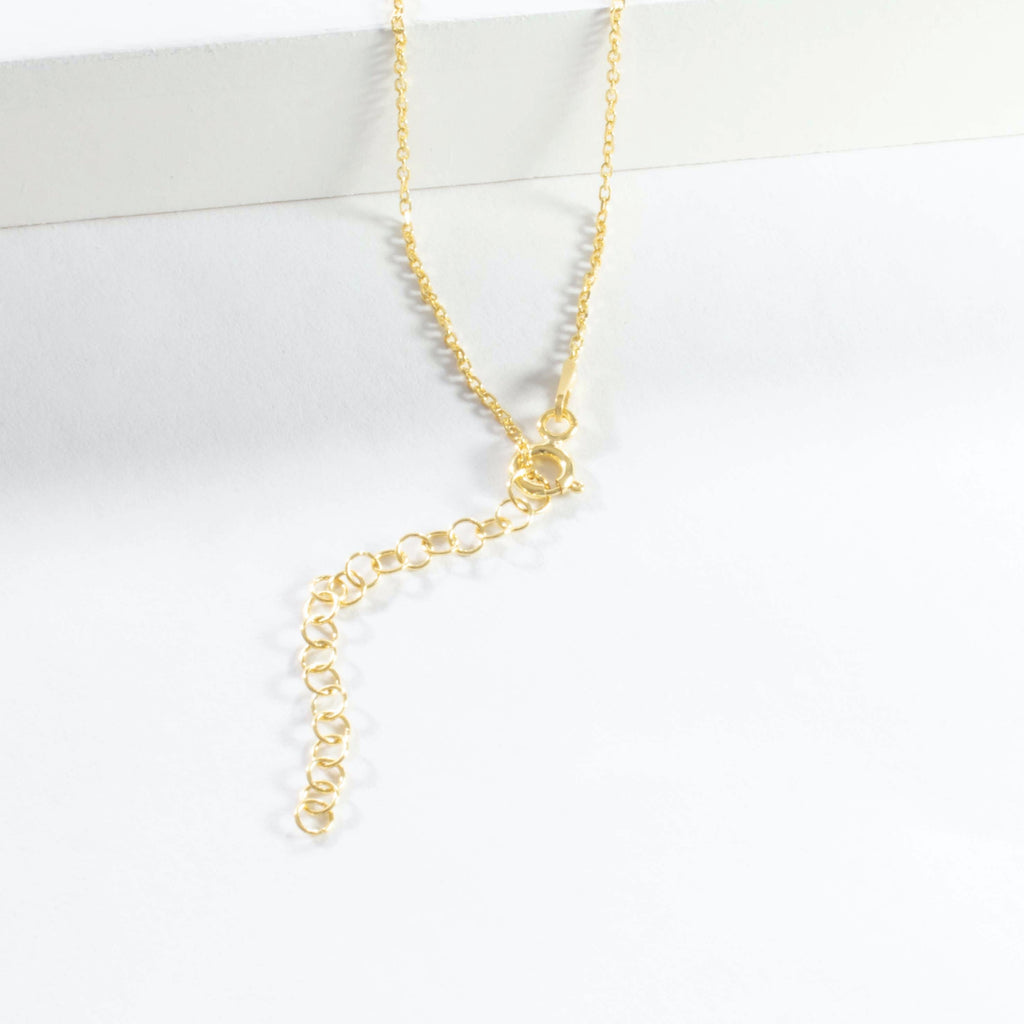 Dangling Bar CZ/Hamsa Necklace