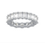 Round Baguette CZ Band - Gold or Silver-Rings-Balara Jewelry