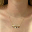 Dangling Bar CZ/Hamsa Necklace