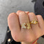 Starburst Signet Ring - Gold