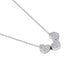 Triple CZ Heart Necklace - Gold or Silver