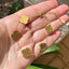 Both Sides Printed Four Leaf Clover Bracelet - Gold and Silver
