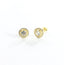 Blissful Halo Pave CZ Stud Earrings - Gold - Girls & Teens