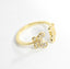 CZ Adjustable Double Butterfly Ring - Gold or Silver