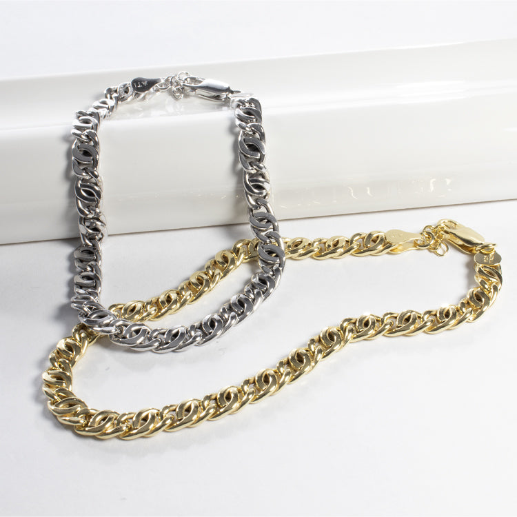 Hollow Chain Anklet - Gold or Silver-Anklets-Balara Jewelry