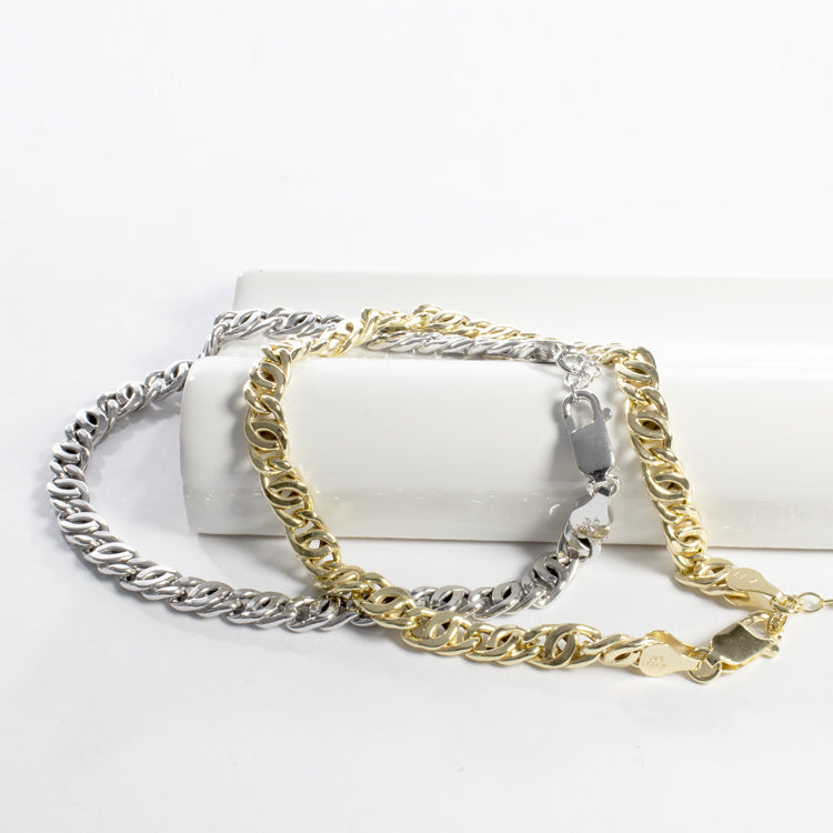 Hollow Chain Anklet - Gold or Silver-Anklets-Balara Jewelry
