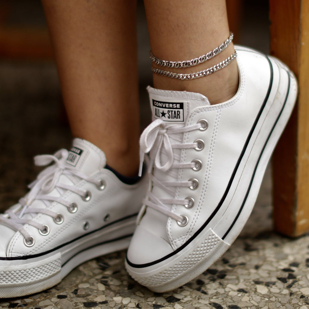 Hollow Chain Anklet - Gold or Silver-Anklets-Balara Jewelry