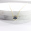 Small CZ Evil Eye Pendant Necklace - Gold