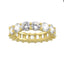 Round Baguette CZ Band - Gold or Silver-Rings-Balara Jewelry