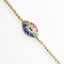 CZ Tennis Bracelet With Multicolor Evil Eye-Bracelets-Balara Jewelry
