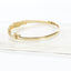 Fancy CZ Bangle Bracelet - Gold or Silver