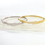Fancy CZ Bangle Bracelet - Gold or Silver