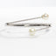 Bangle Freshwater Pearl CZ Bracelet - Gold or Silver-Bracelets-Balara Jewelry