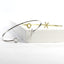 Love and Kiss CZ Cuff Bracelet - Gold or Silver-Bracelets-Balara Jewelry
