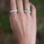 Mini Flower Ornament CZ Ring - Silver
