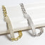 CZ Bar Link Bracelet - Gold or Silver-Bracelets-Balara Jewelry