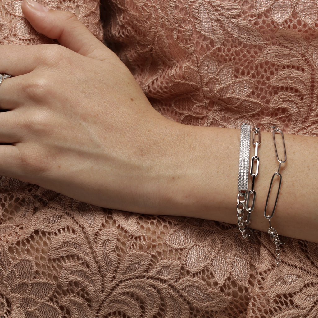 Open Link Bracelet 6" - Gold or Silver-Bracelets-Balara Jewelry